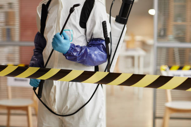 Professional Biohazard Cleanup technician working in Pendleton, IN